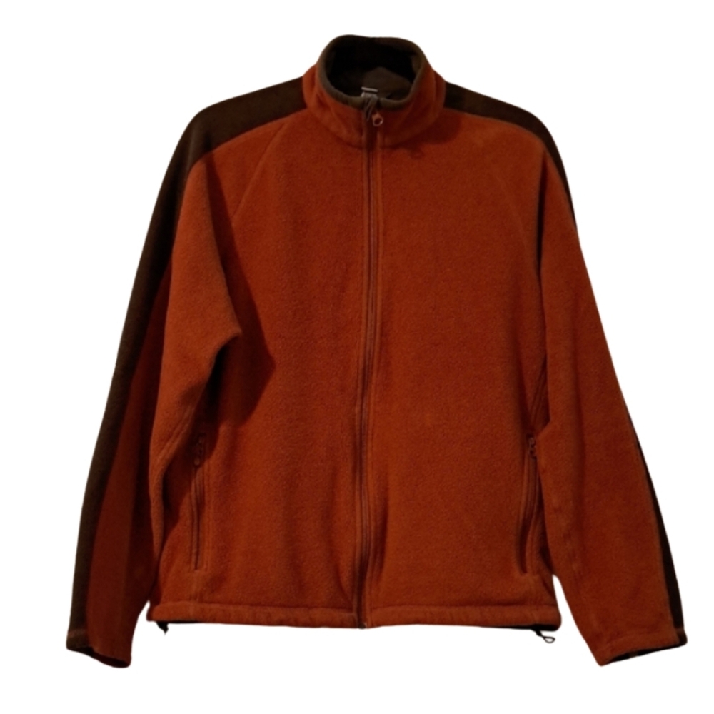 Mountain Equipment Co-op Brown Orange Men's Fleece Jacket Size M - Picture 2 of 6